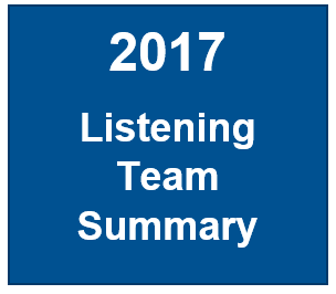 2017 Listening Team Summary